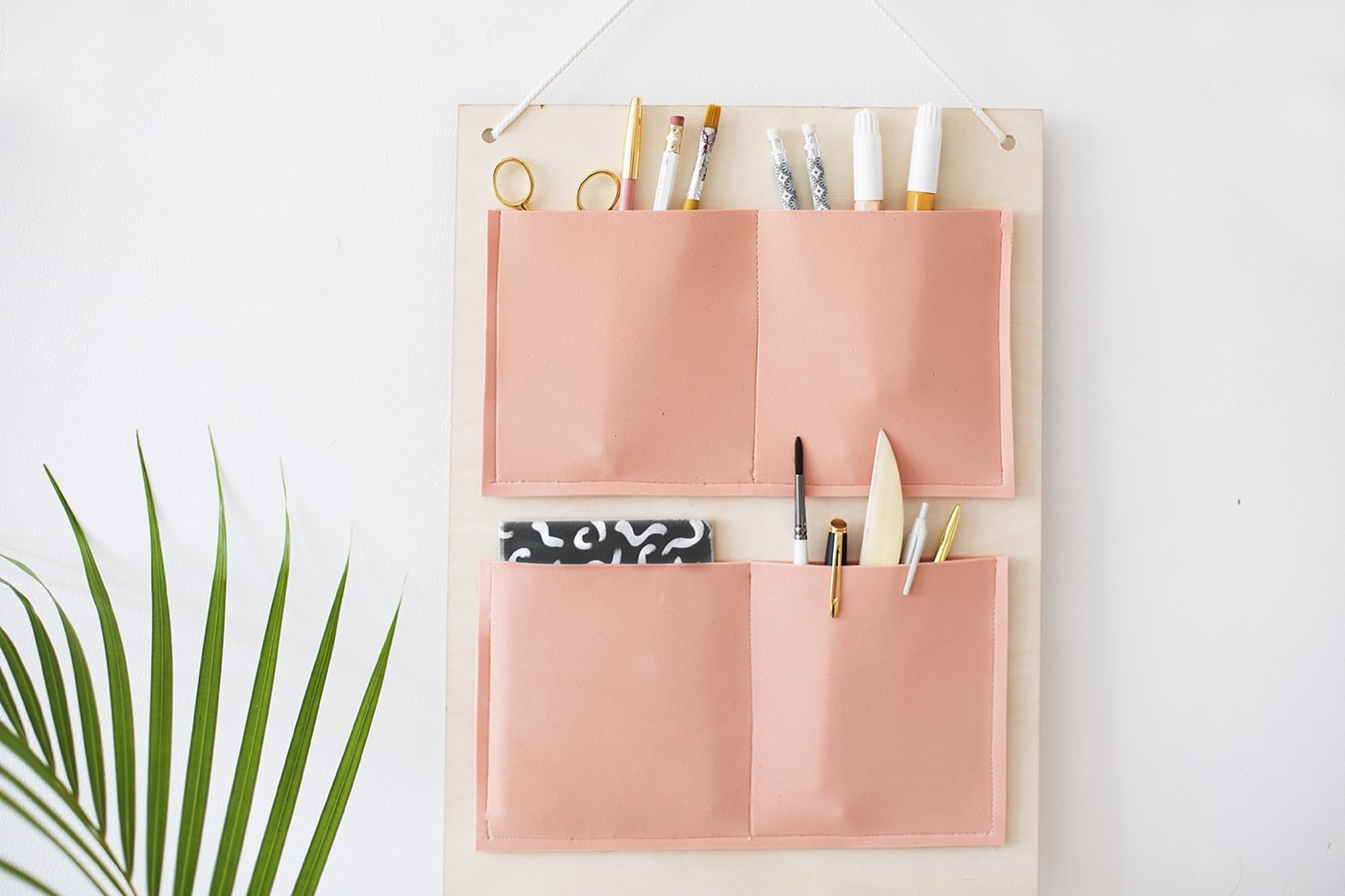DIY hanging organiser made with plywood | organisation | easy craft ideas