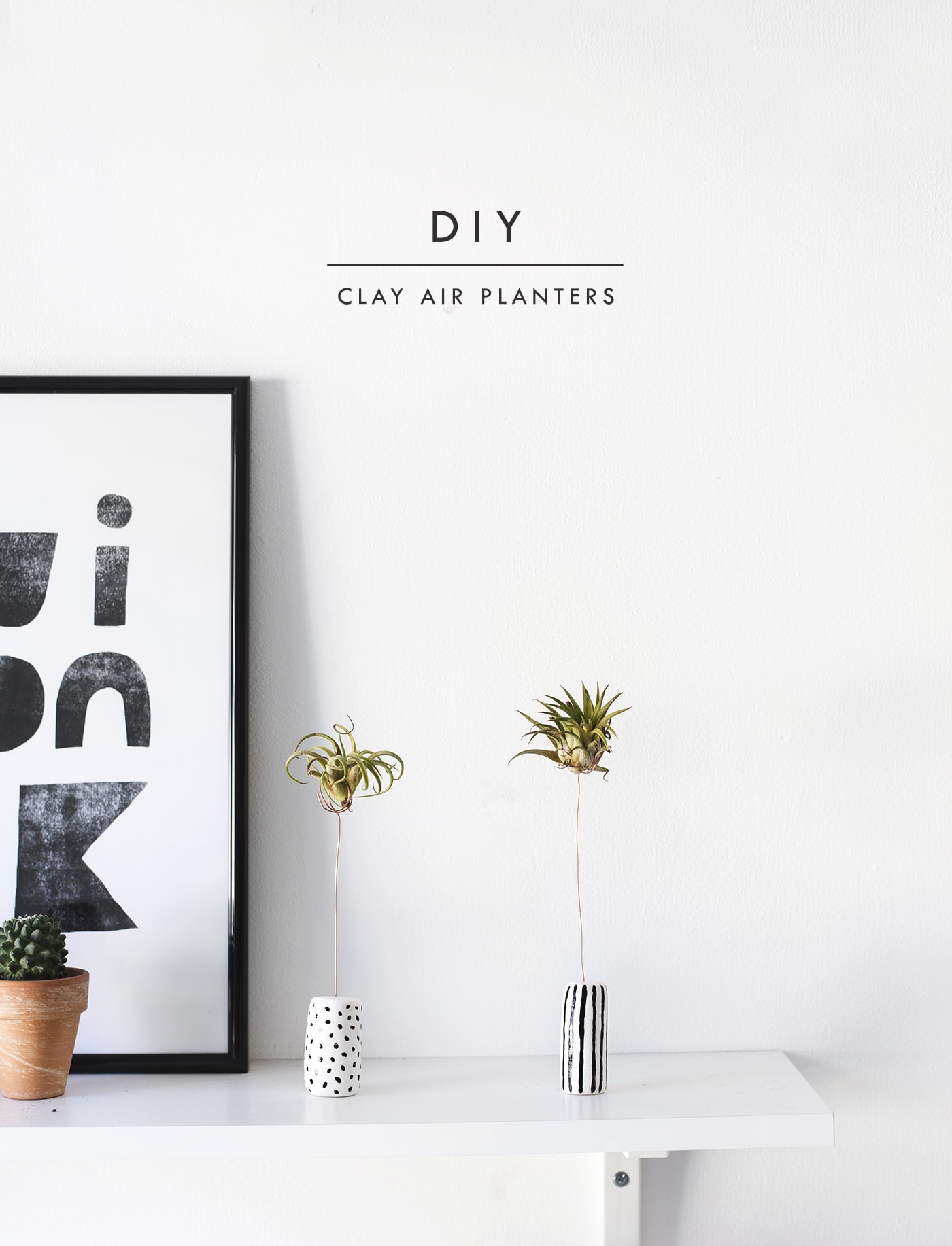 DIY air planters made with clay | easy craft ideas