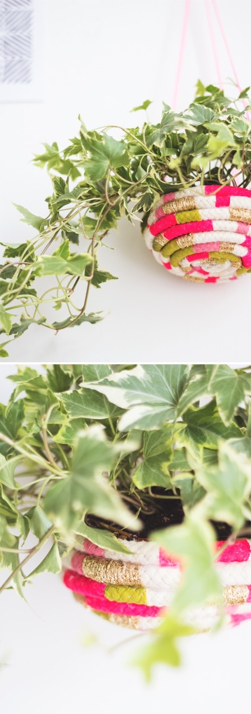 diy rope planter 2