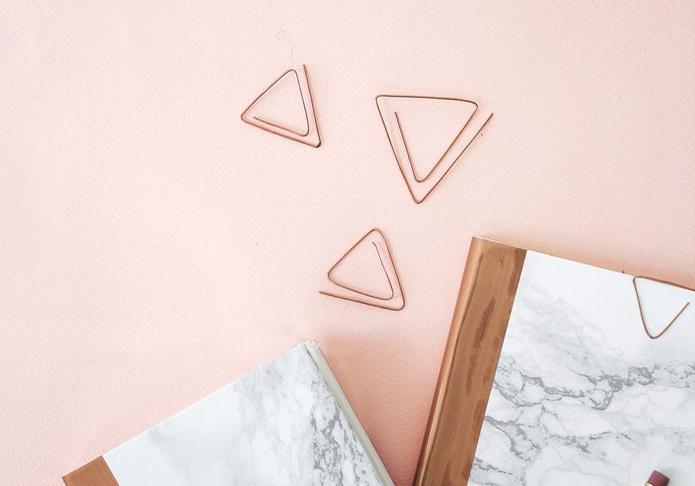 DIY marble and copper stationery 4