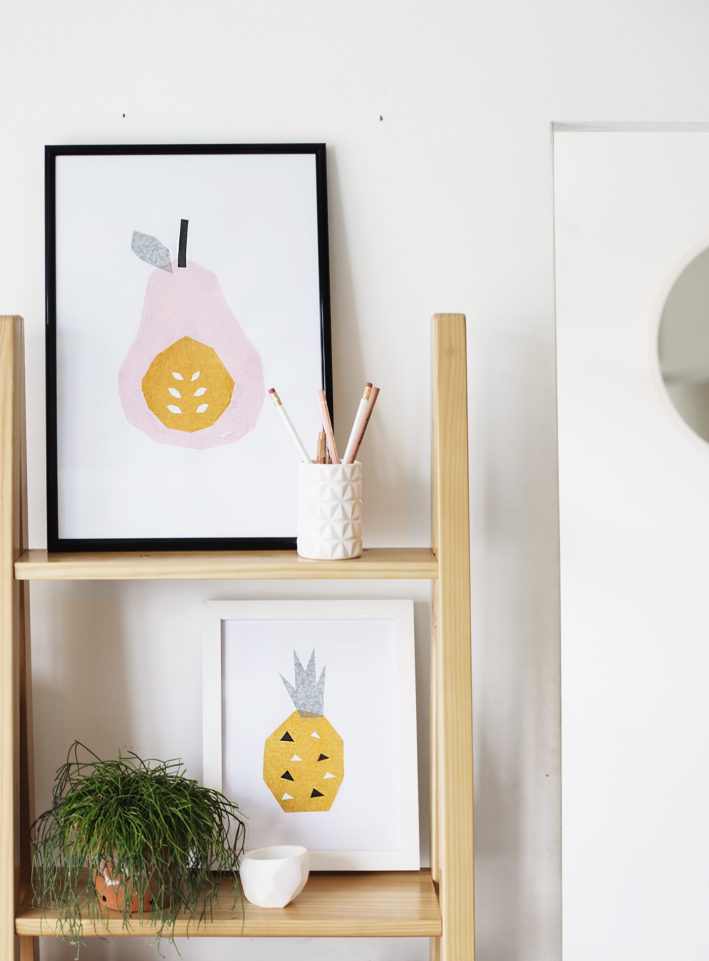 DIY fruit abstract wall art | pimp your walls | easy craft tutorial