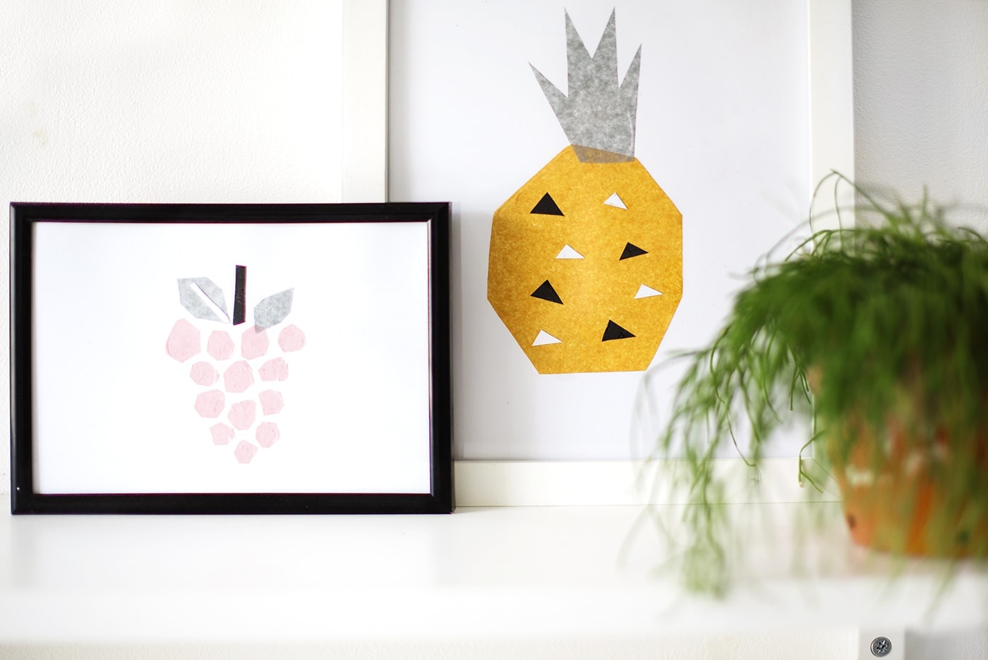 DIY tissue art | fruity wall art with this easy tutorial