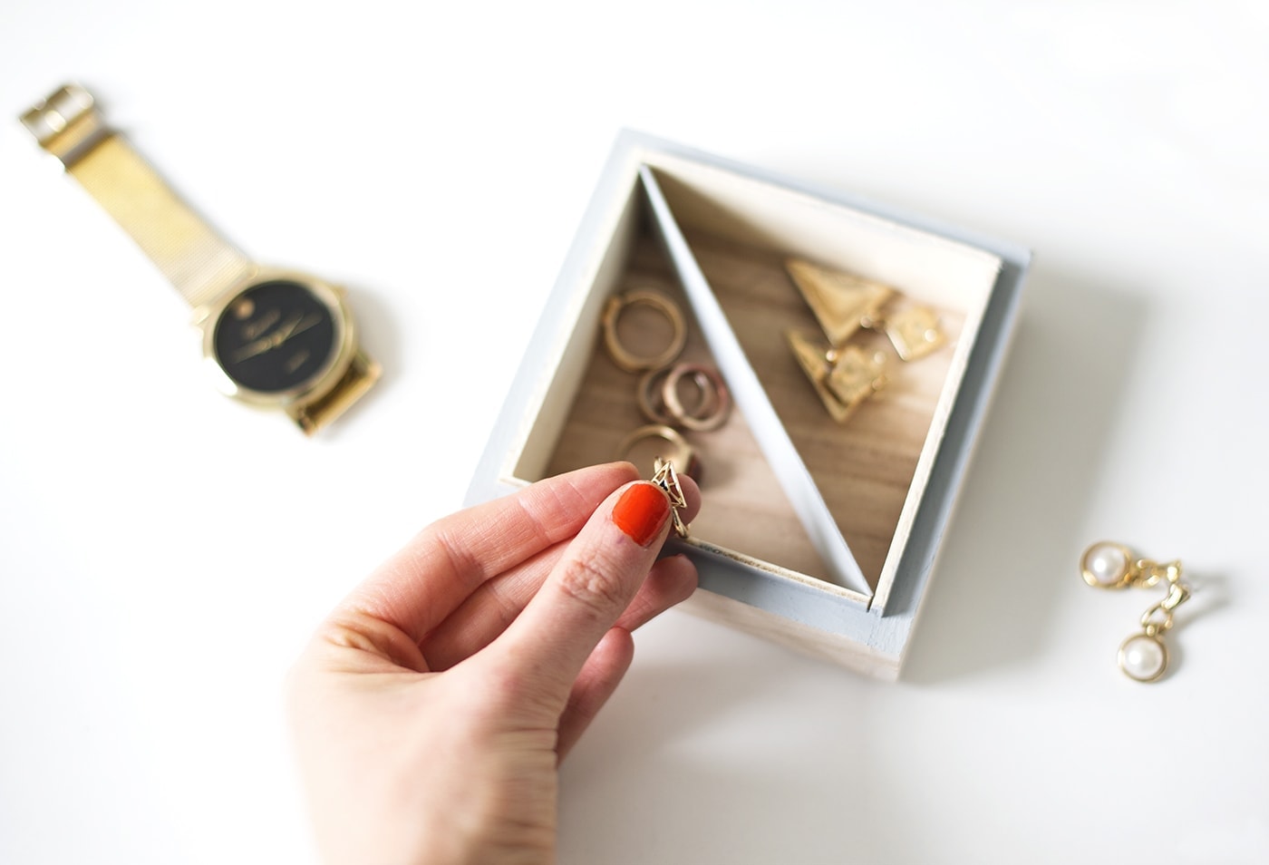 DIY trinket tray idea | storage box | crafts