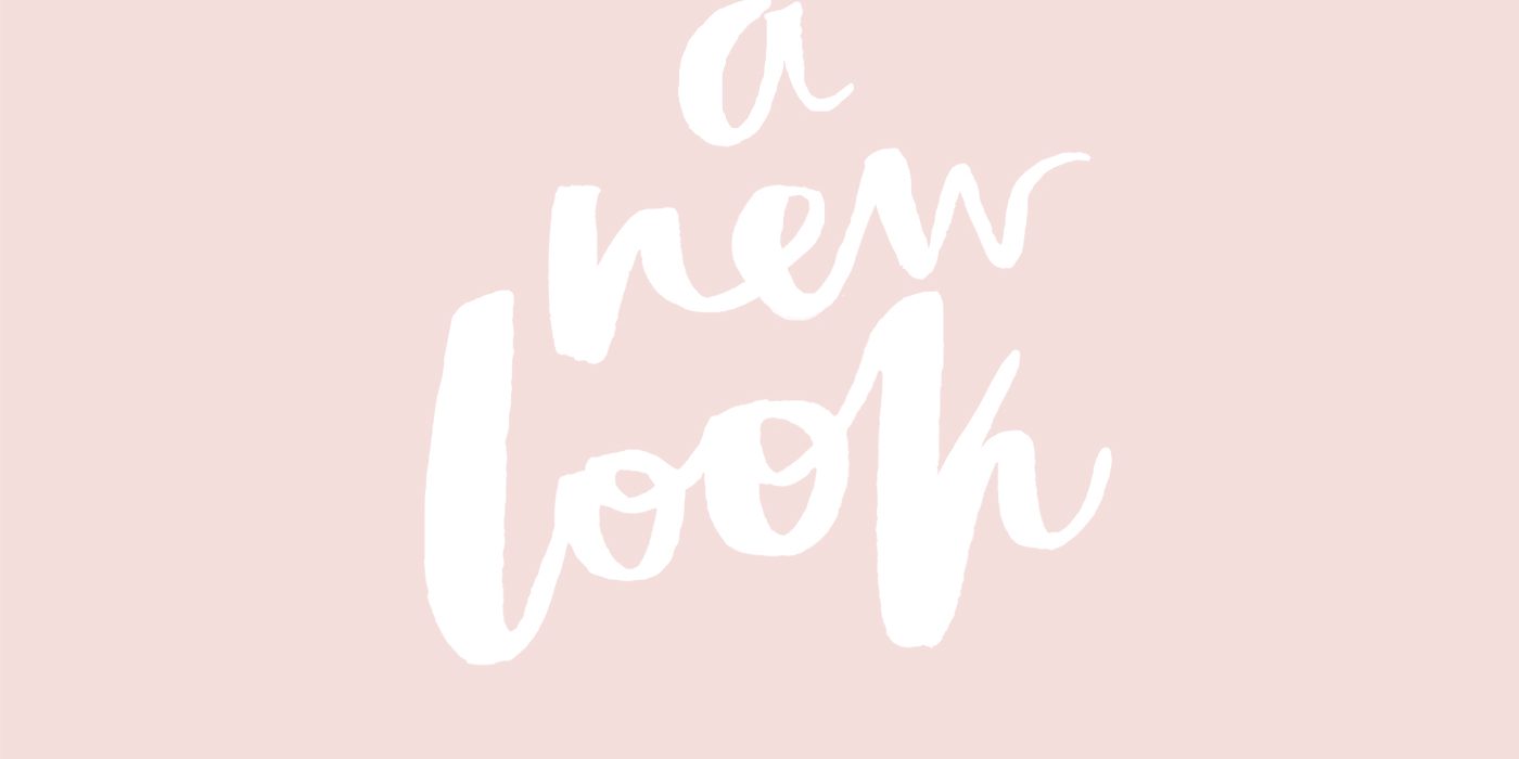 a new look for the lovely drawer | brush lettering