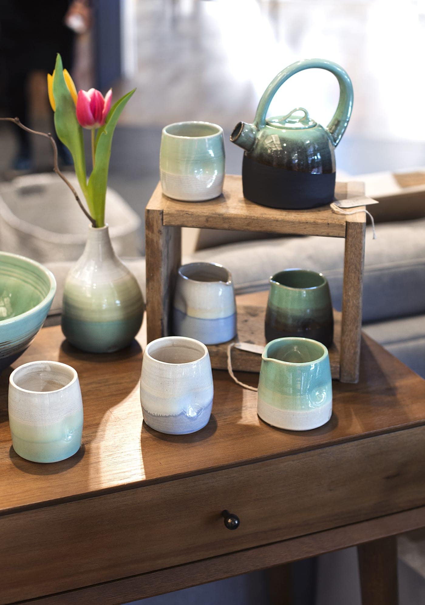 west elm pop up shop | holly bell pottery