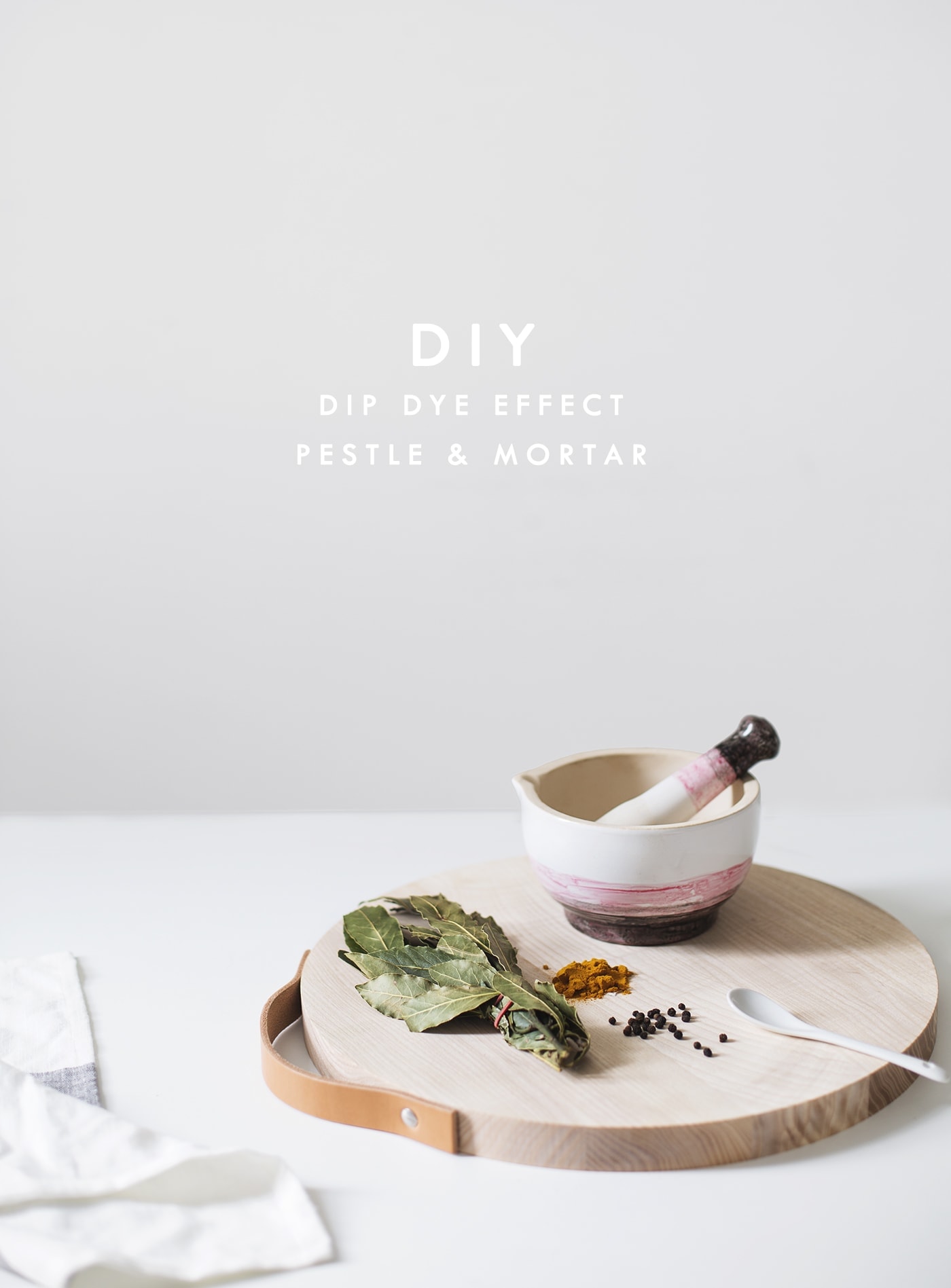 dip dye effect pestal & mortar | home crafts | porcelain paint