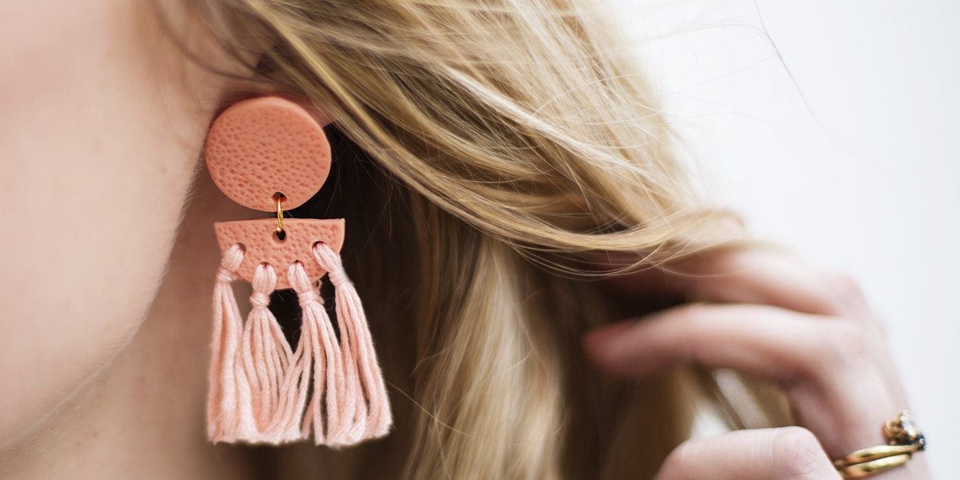 DIY statement tassel earrings