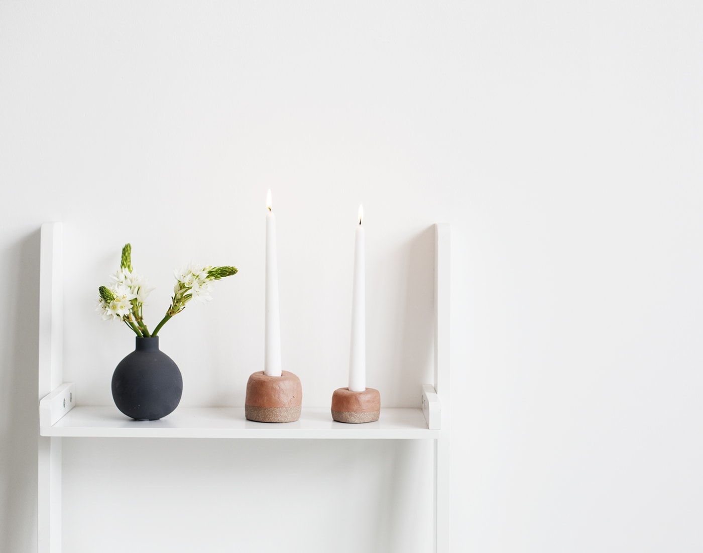 DIY Textured Terracotta Candle Votives by The Lovely Drawer