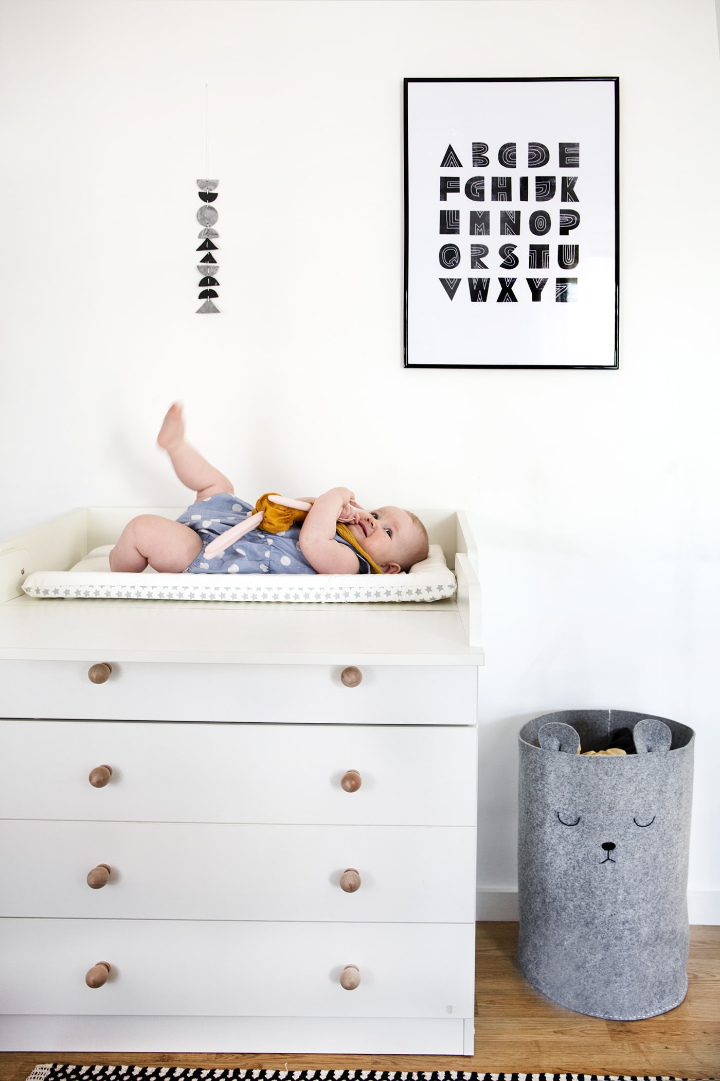 Baby room laundry store basket