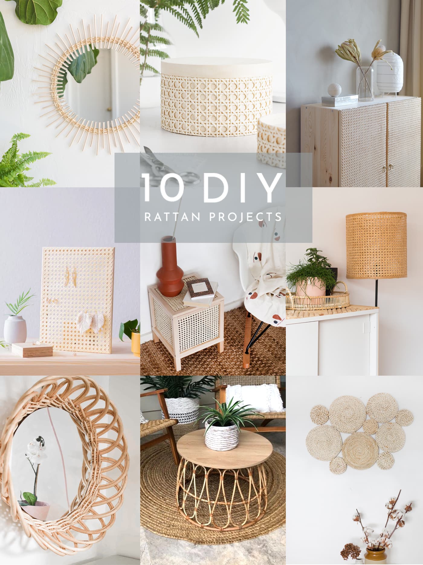 Diy rattan outlet side table