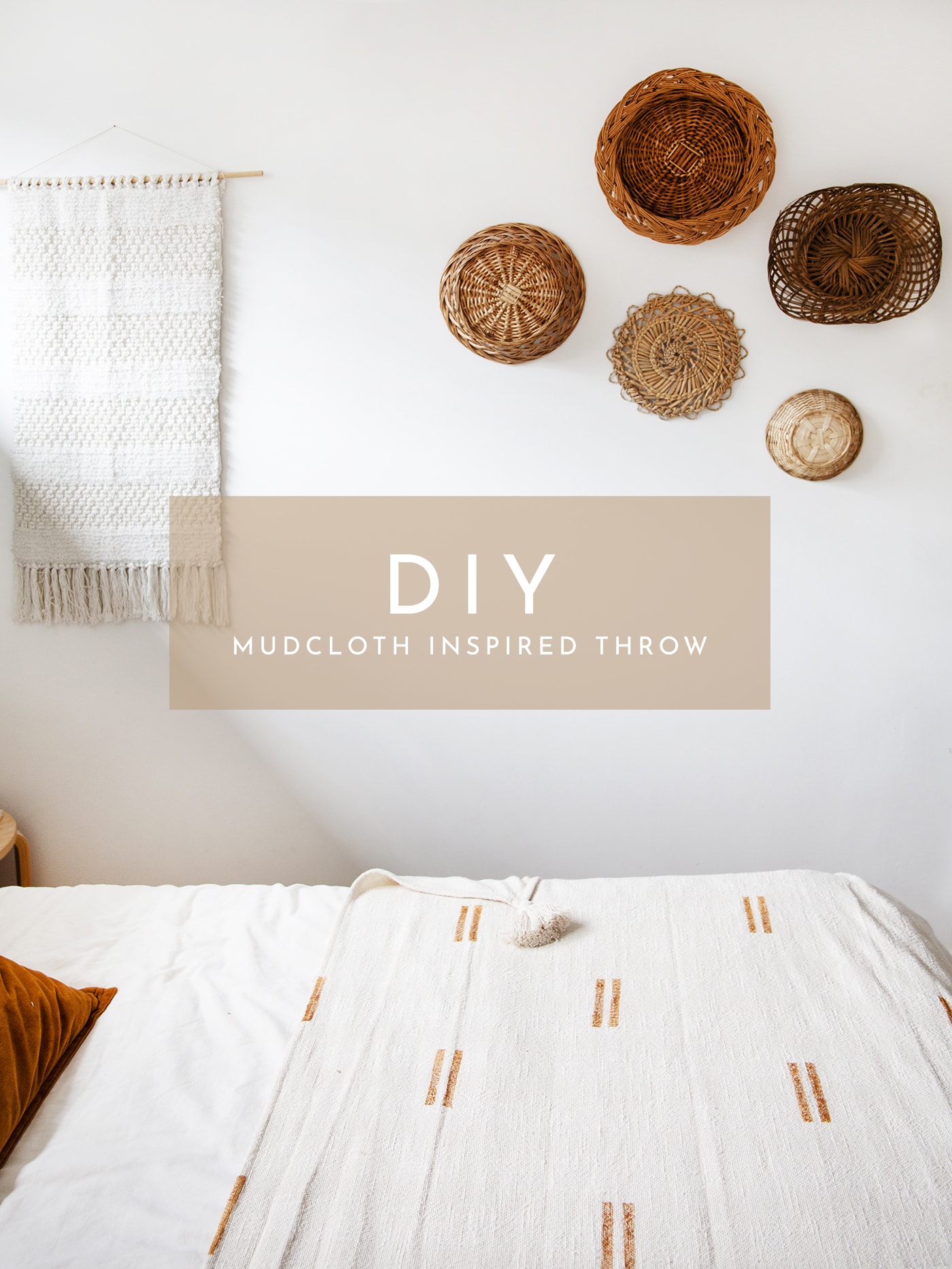 DIY Mudcloth Inspired Throw