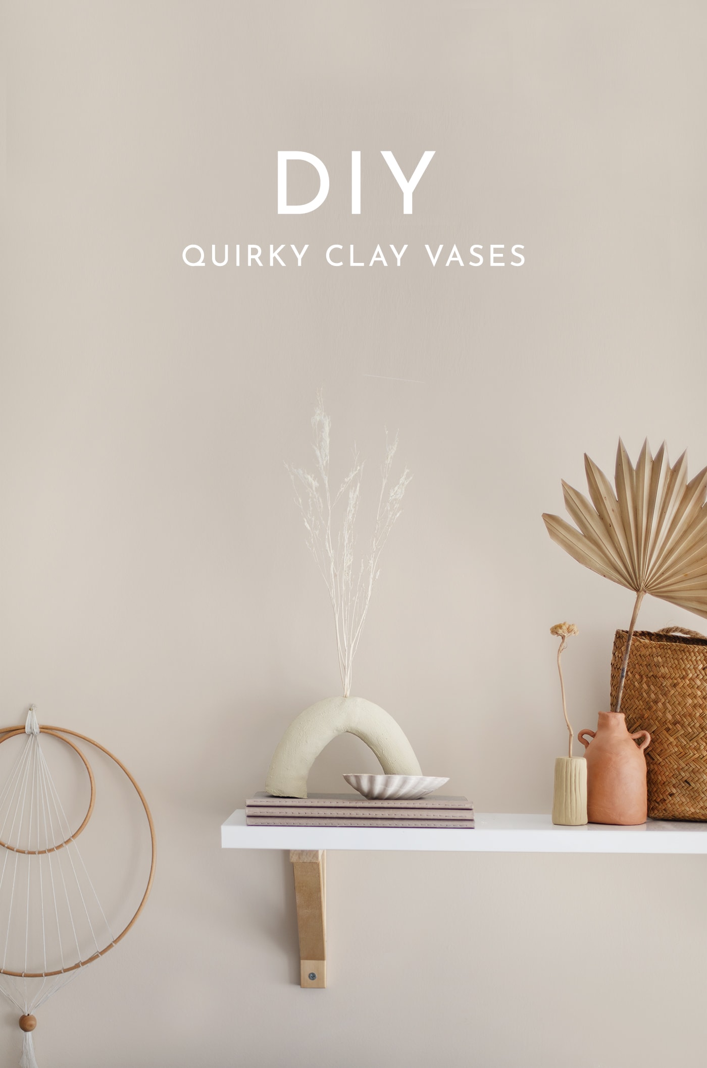 DIY Quirky Clay Vases