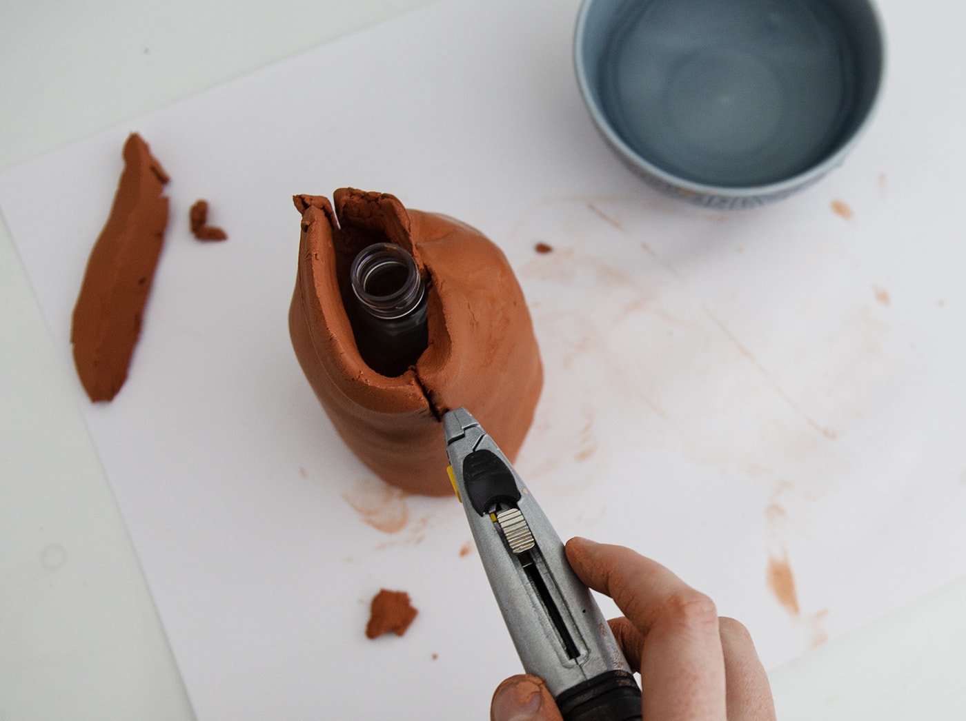 DIY Quirky Clay Vases