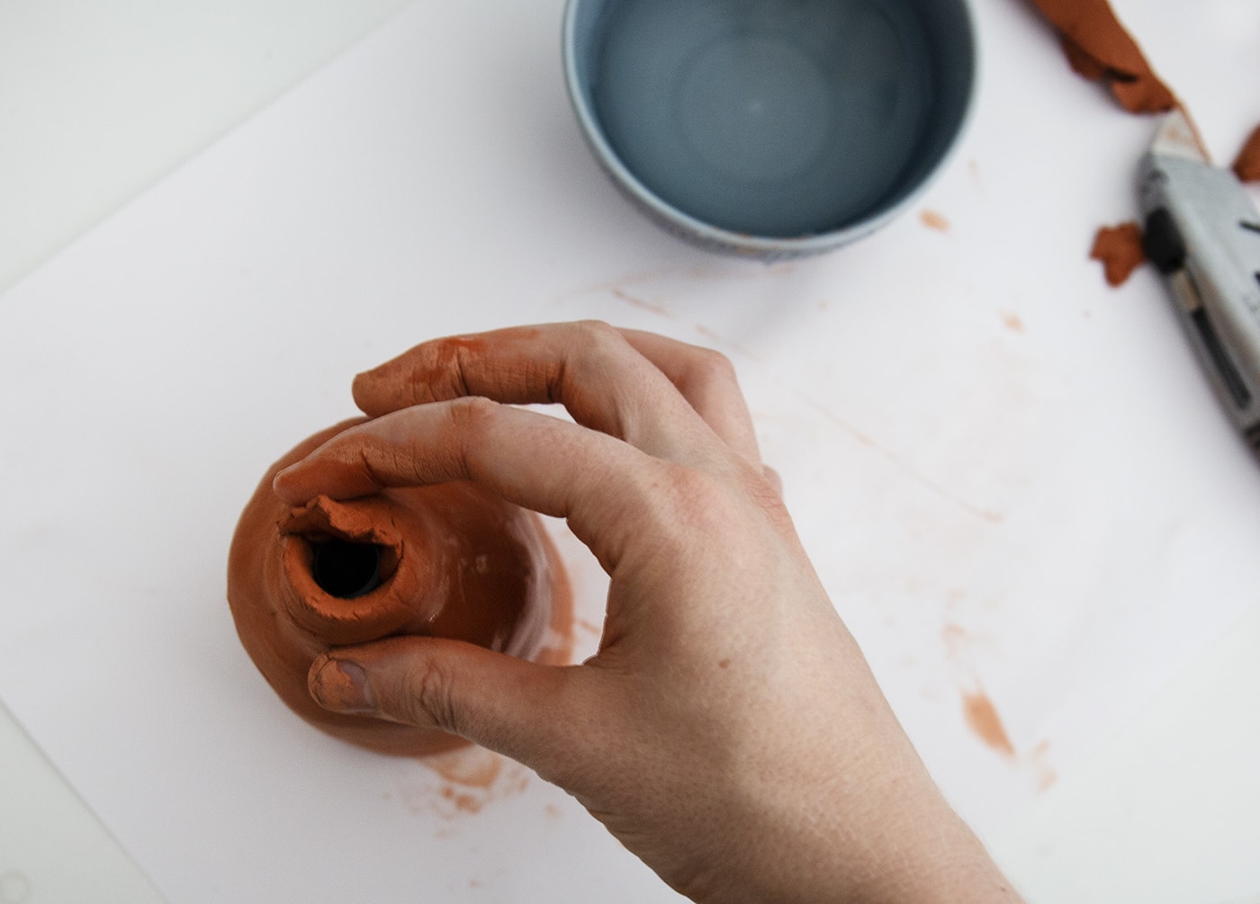 DIY Quirky Clay Vases