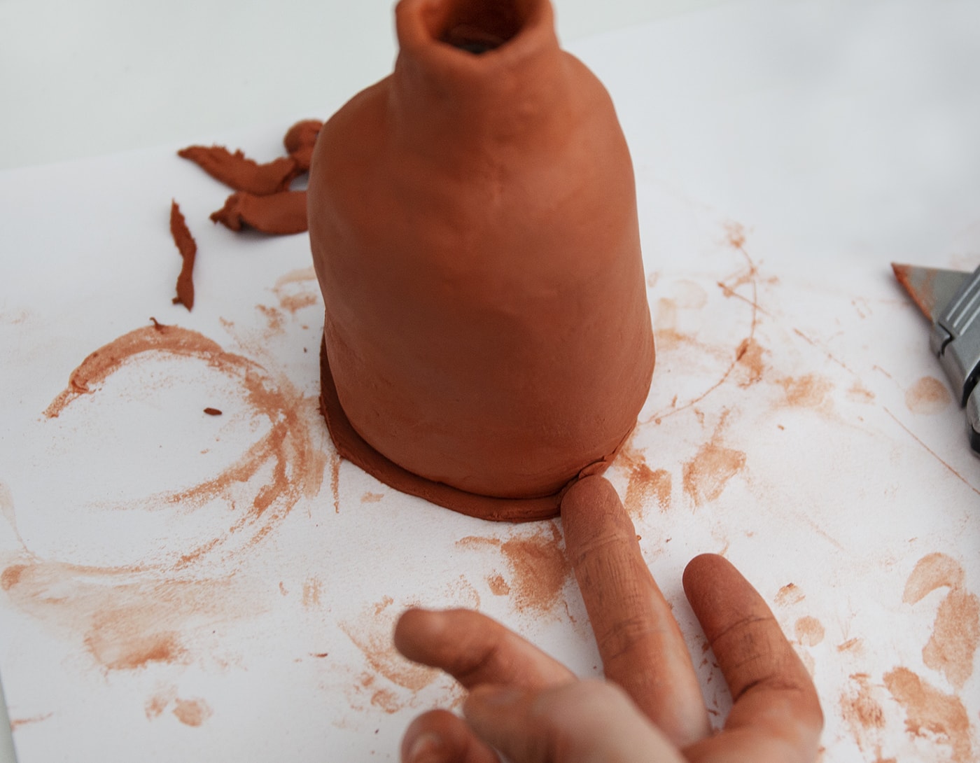 DIY Quirky Clay Vases