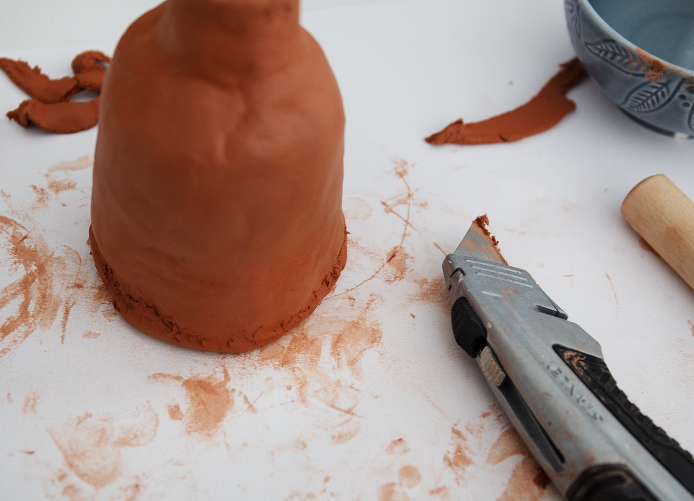 DIY Quirky Clay Vases