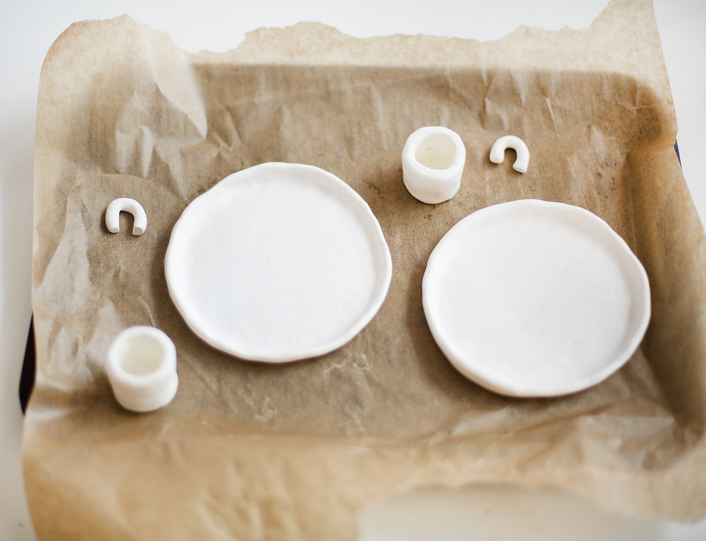 DIY Ceramic-look candleholders